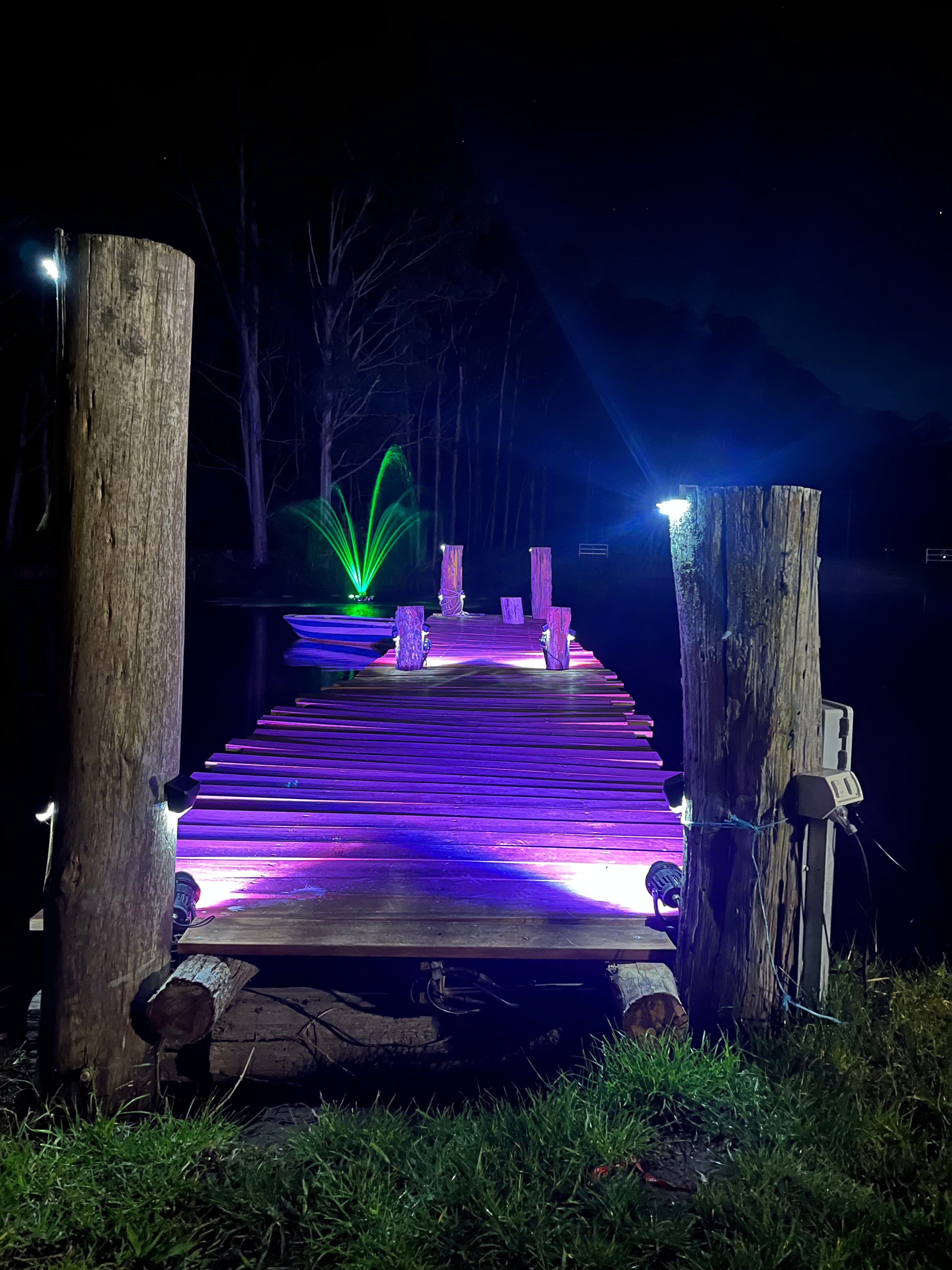 1HP Floating Fountain – Sprouting Nozzle with RGB LED Lighting